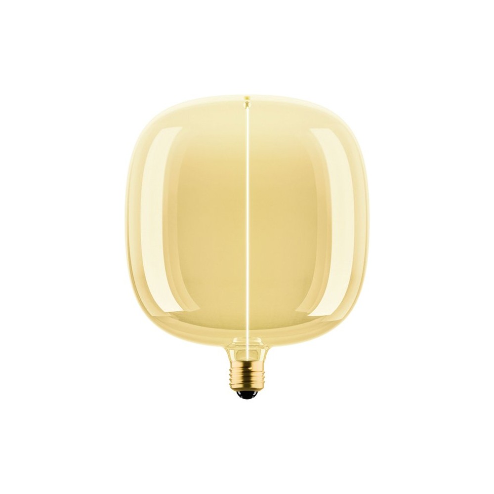 E27 4,8W dæmpbar LED pære - Big Flex Magnetic, 1800K, filament, guld glas, 200lm