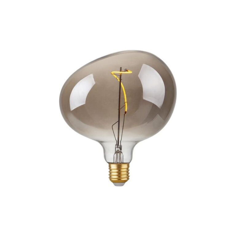 E27 4W LED Filament Flex Snoopy G150 - 130lm, 2200K, dæmpbar, røgfarvet glas