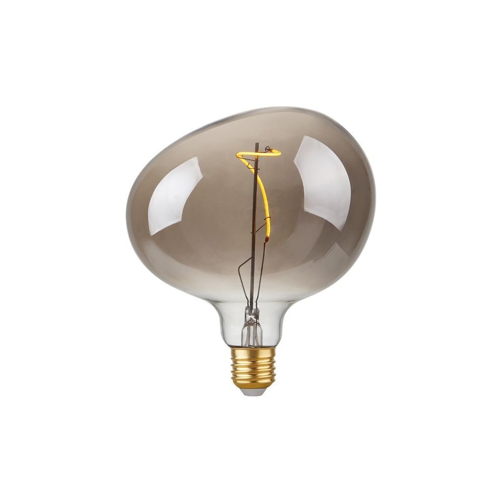 E27 4W LED Filament Flex Snoopy G150 - 130lm, 2200K, dæmpbar, røgfarvet glas