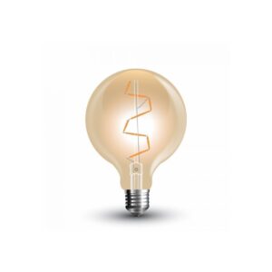 E27 4W LED globepære - Ø9,5 cm, Kultråd, ekstra varm hvid, 2200K