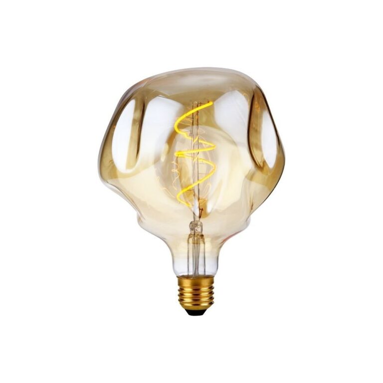 E27 4W XL Flex Mystery LED pære - G125, dæmpbar, 2000K, guld glas, filament