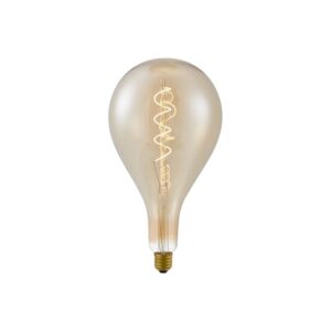 E27 4W XXL Filament LED pære - A157, 2000K, guld glas, dæmpbar, Flex filament