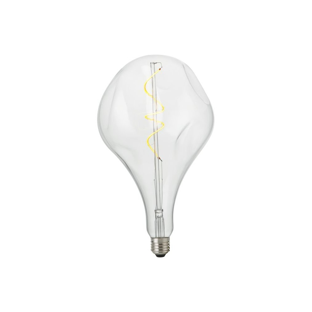 E27 4W XXL Mystery dæmpbar LED pære - A165, 250lm, 2500K, klart glas, filament flex
