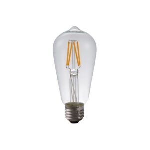 E27 4W dæmpbar LED Rustika pære - ST58, filament, 2500K, klar glas