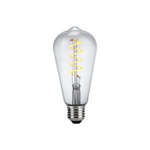 E27 4W dæmpbar LED Rustika pære - ST64, Flex Filament, 2200K, klar glas