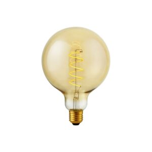 E27 4W dæmpbar LED filament pære - G125, Flex Globe, 200lm, 2000K, guld glas