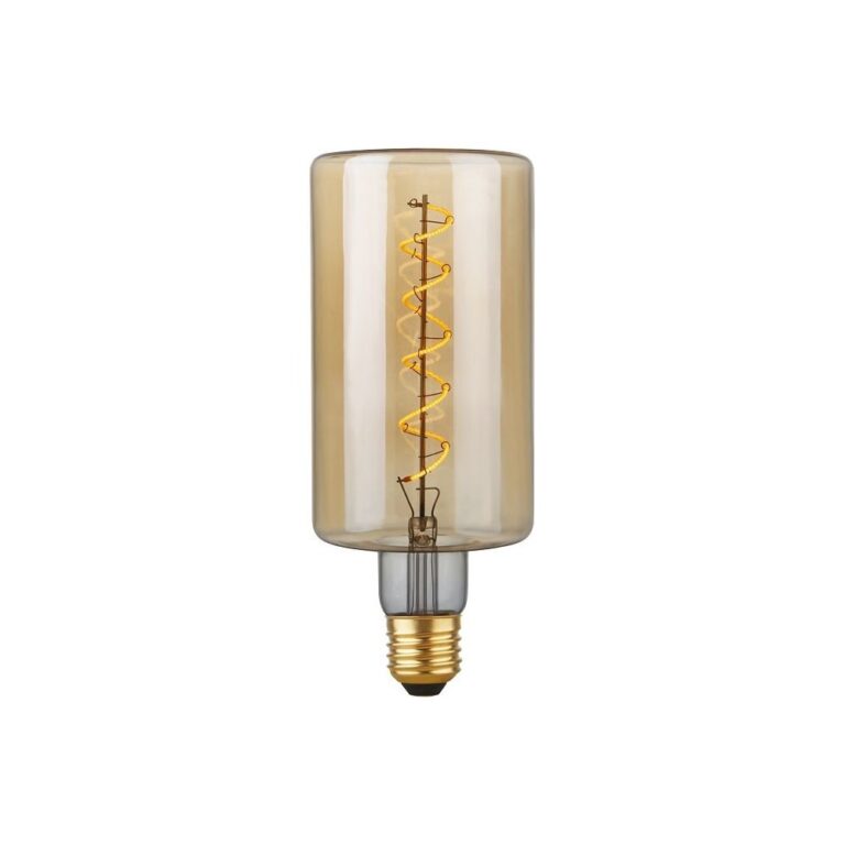 E27 4W dæmpbar LED pære - Filament Flex Bottle, 240lm, 2200K, Guld glas