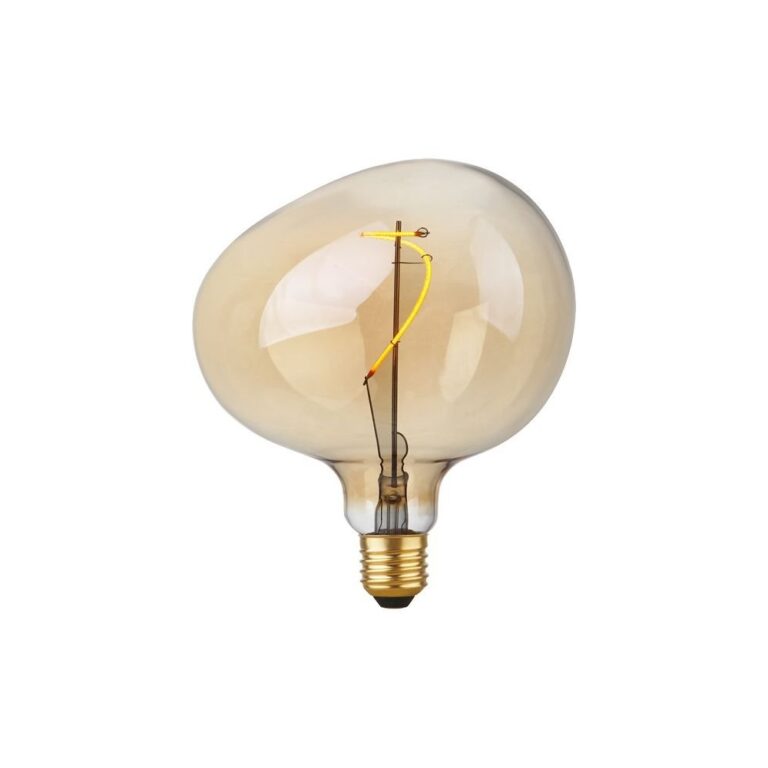 E27 4W dæmpbar LED pære - G150, Filament Flex Snoopy, 2200K, guld glas