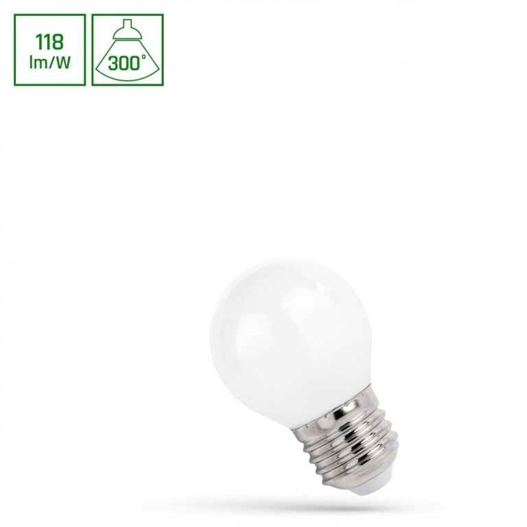 E27 5,5W LED kronepære - G45, 650lm, 4000K, neutral hvid