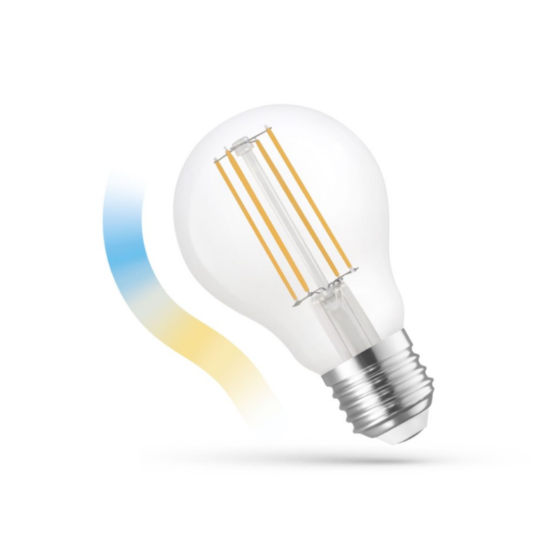 E27 5W LED pære - A60, Tuya/Smart Life, virker med Google Home, Alexa og smartphones