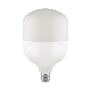 E27 60W LED pære - T160, Med E40 fatningsadapter