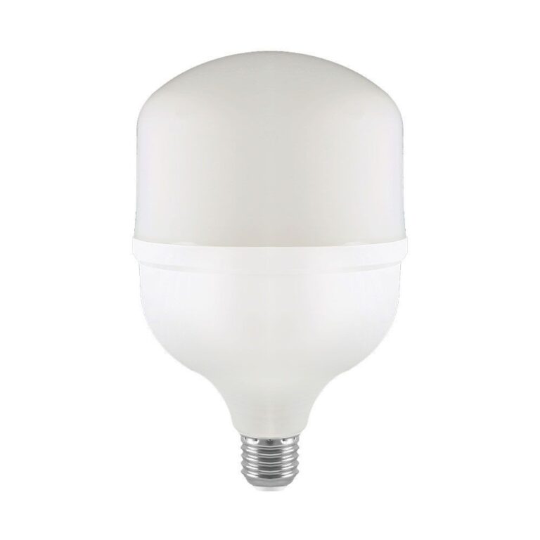 E27 60W LED pære - T160, Med E40 fatningsadapter