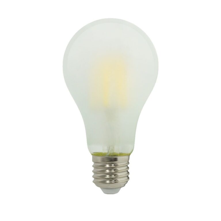 E27 6W A60 Frost Cross Filament LED pære - 2700K, 660lm, mat glas