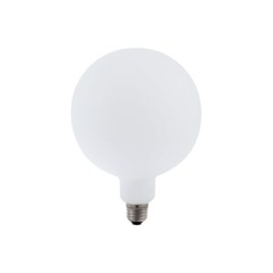 E27 6W dæmpbar LED filament pære - G150, XXL Globe, mat hvid, 2500K
