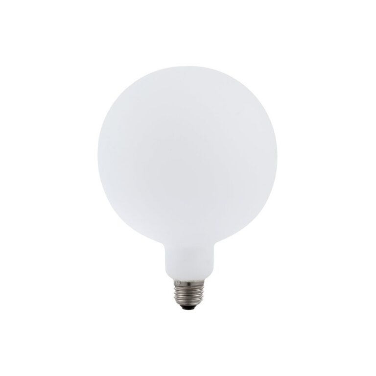 E27 6W dæmpbar LED filament pære - G150, XXL Globe, mat hvid, 2500K