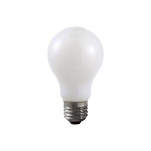 E27 6W dæmpbar LED pære - A60, opal glas, filament, 2500K, 470lm