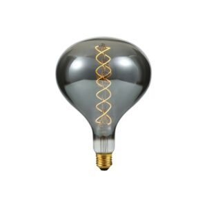 E27 6W dæmpbar XXL LED pære - R160, 180lm, Smoke glas, 2200K, filament flex