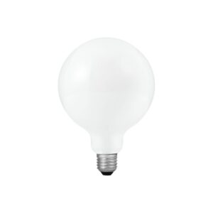 E27 8,5W dæmpbar LED globe pære - G125, opal glas, 810lm, 2500K filament