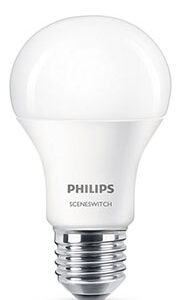 E27 - 8W LED Philips Scene Switch 3 Light Settings (3x lysstyrker indbygget) - Så længe lager haves