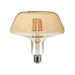 E27 8W LED filament pære - Amber glas, 620lm, 2200K, 300Â° lysspredning