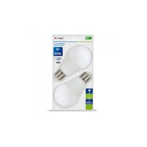 E27 9W 3-trin dæmpbar LED pære - A60, On/off dæmpbar