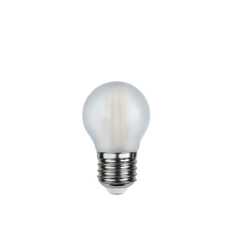 E27 LED Filament Globe Pære 4W Frostet