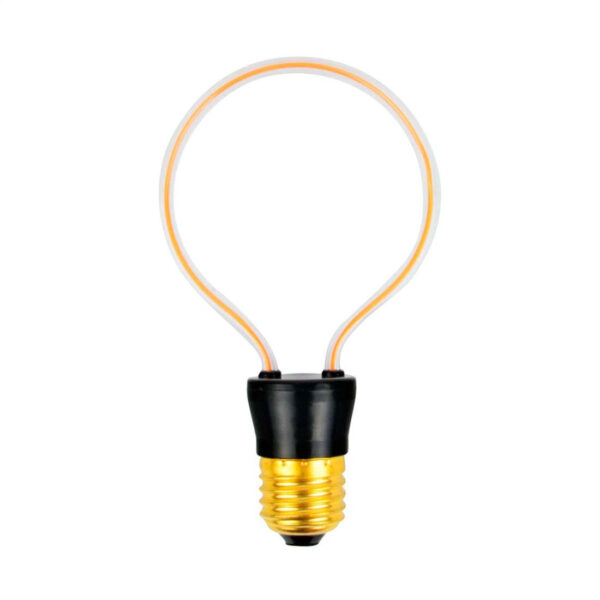 E27 Pære | LED | Filament | Rund Dekorationspærer | 2200K | 4W