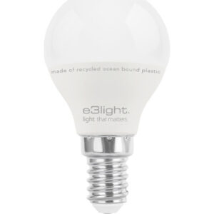 E3light Ocean Bound Plastic E14 kronepære, 2700K, 4,9W