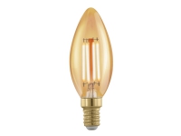 EGLO E14 LED C35 vintage amberfarvet kerte dekorationspære med varmt hvidt lys