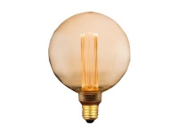EGLO E27 LED G125 amberfarvet globe dekorationspære med varmt hvidt lys
