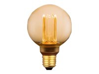 EGLO E27 LED G80 amberfarvet globe dekorationspære med varmt hvidt lys