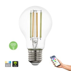 EGLO smart ZigBee E27 LED A60 CCT klar filament pære 9W