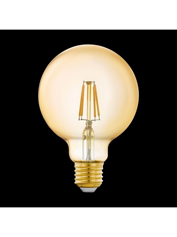 EGLO smart ZigBee E27 LED G80 5,5W amberfarvet filament pære