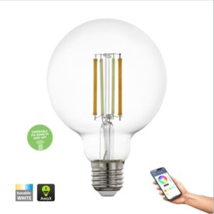 EGLO smart ZigBee E27 LED G95 CCT klar filament pære 6W