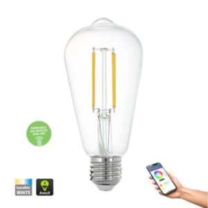 EGLO smart ZigBee E27 LED ST64 klar filament pære 6W