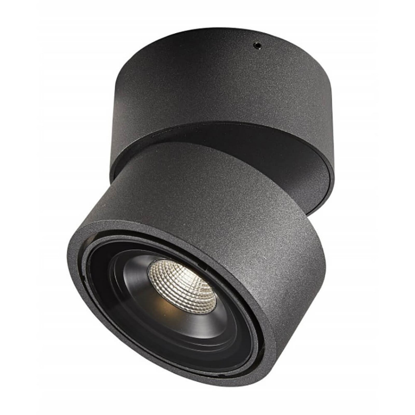 Easy W100 LED-udendørs loftspot, sort, IP54 – Antidark - Køkken - Aluminium