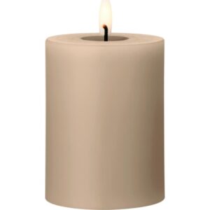 Ester & Erik LED bloklys, 10 cm, lysebrun