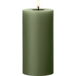 Ester & Erik LED bloklys, 15 cm, mørkegrøn