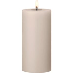 Ester & Erik LED bloklys, beige, 15 cm