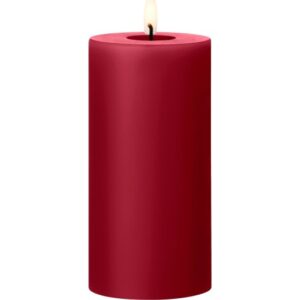 Ester & Erik LED bloklys, rød, 15 cm