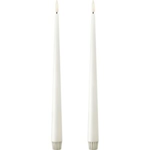 Ester & Erik LED kronelys, 30 cm, hvid, 2-pak