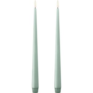 Ester & Erik LED kronelys, 30 cm, mint grøn, 2-pak