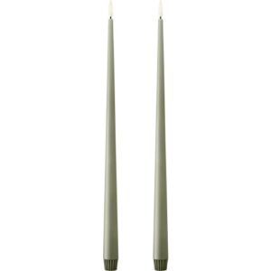 Ester & Erik LED kronelys, 40 cm, grøn, 2-pak