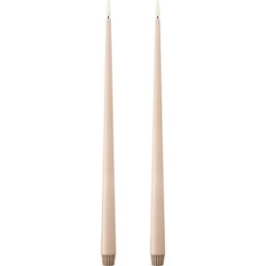 Ester & Erik LED kronelys, 40 cm, støvet lyserød, 2-pak