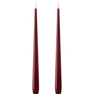 Ester&erik LED kronelys, 30 cm, bordeaux, 2-pak