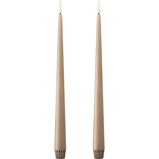 Ester&erik LED kronelys, 30 cm, lysebrun, 2-pak