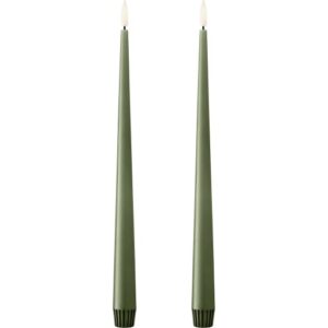 Ester&erik LED kronelys, 30 cm, mørkegrøn, 2-pak