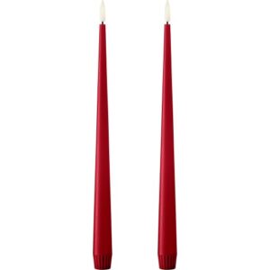 Ester&erik LED kronelys, 30 cm, rød, 2-pak