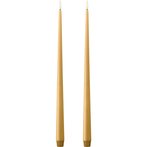 Ester&erik LED kronelys, 40 cm, karry gul, 2-pak