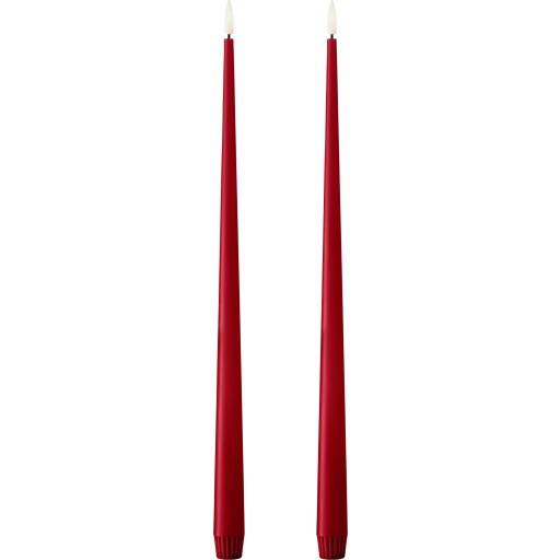 Ester&erik LED kronelys, 40 cm, rød, 2-pak